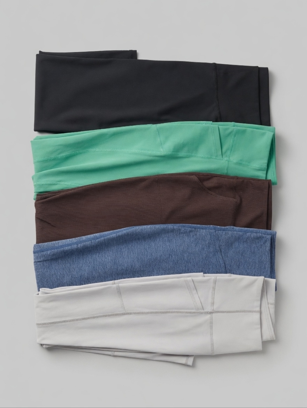 Lot Of 6 Lorna Jane Women's Leggings Set - Black, Mint Green, Brown, Blue, Cream